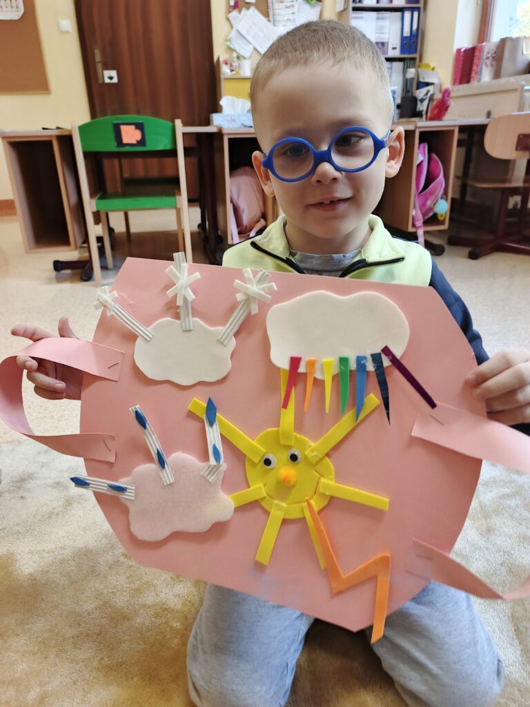 Szymon w pracą o pogodzie marcowej