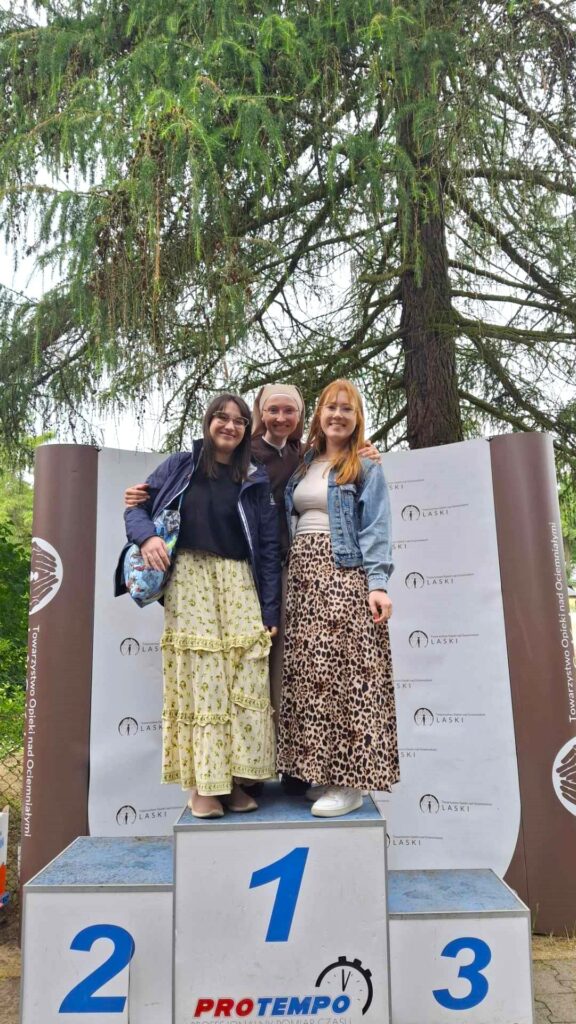 s.Aleksandra z p.Martą i p.Justyną
na podium